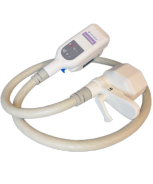 cooladvantage device handpiece applicator connected to a thick gray cable