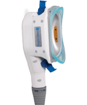 close-up of a coolsculpting petite applicator