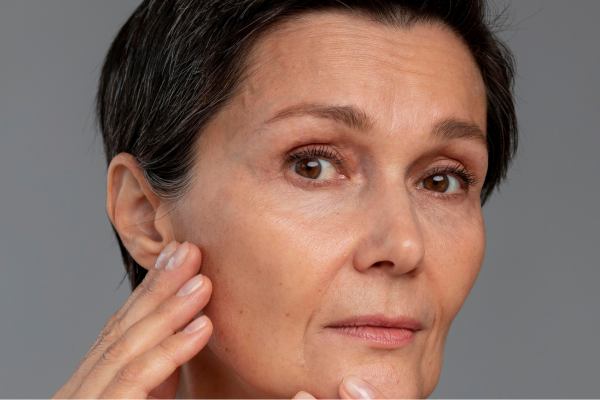 women with finelines and wrinkles